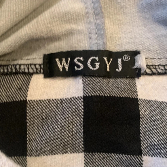 WSGYJ flannel hoodie button up - Picture 3 of 7
